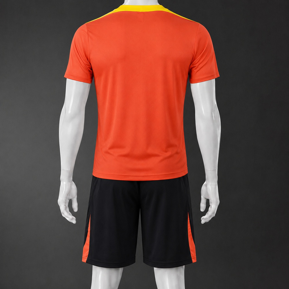 Brazil 25/26 Orange Black Short Sleeve Short Set Foto 2