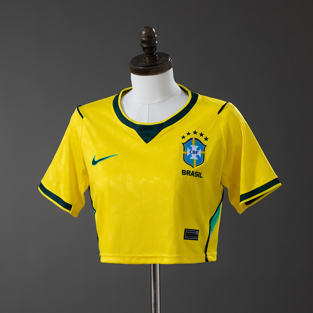 Brazil 2026 Home Women's Crop Top Jersey