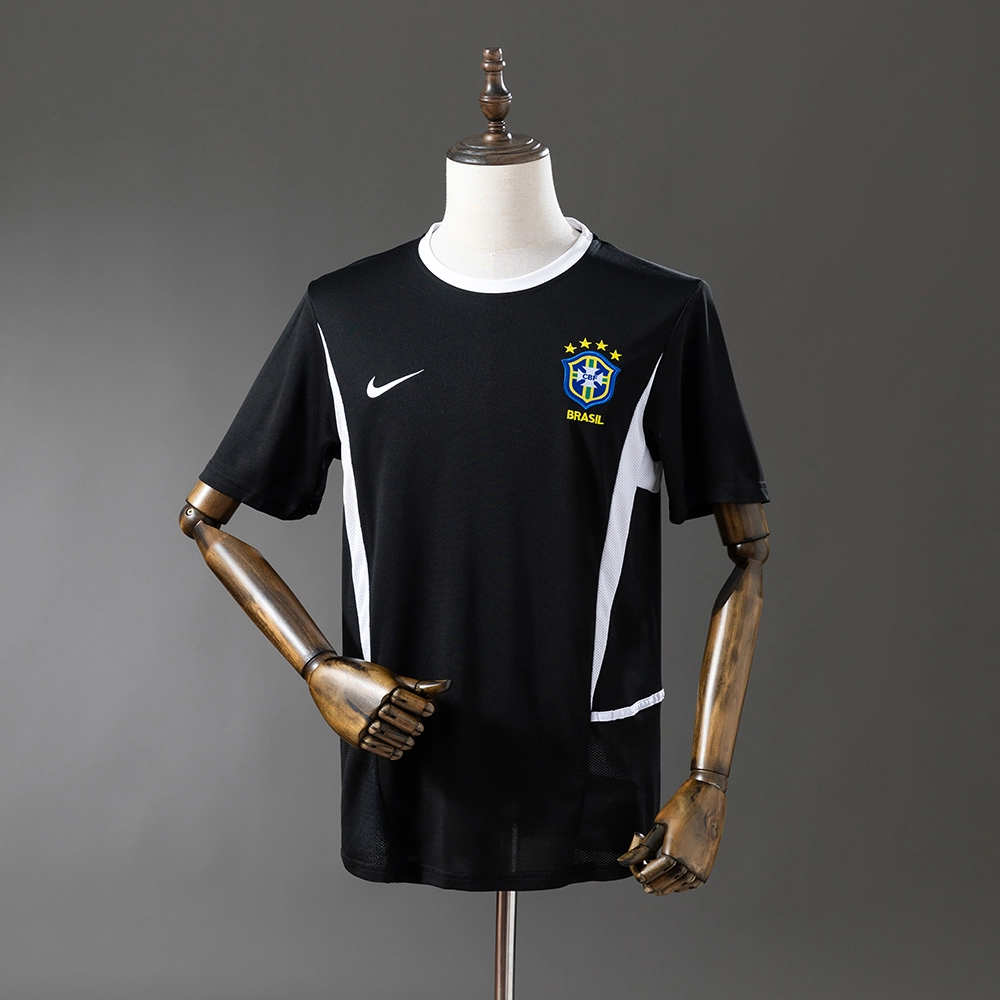 Brazil 2002 Goalkeeper Black Retro Jersey