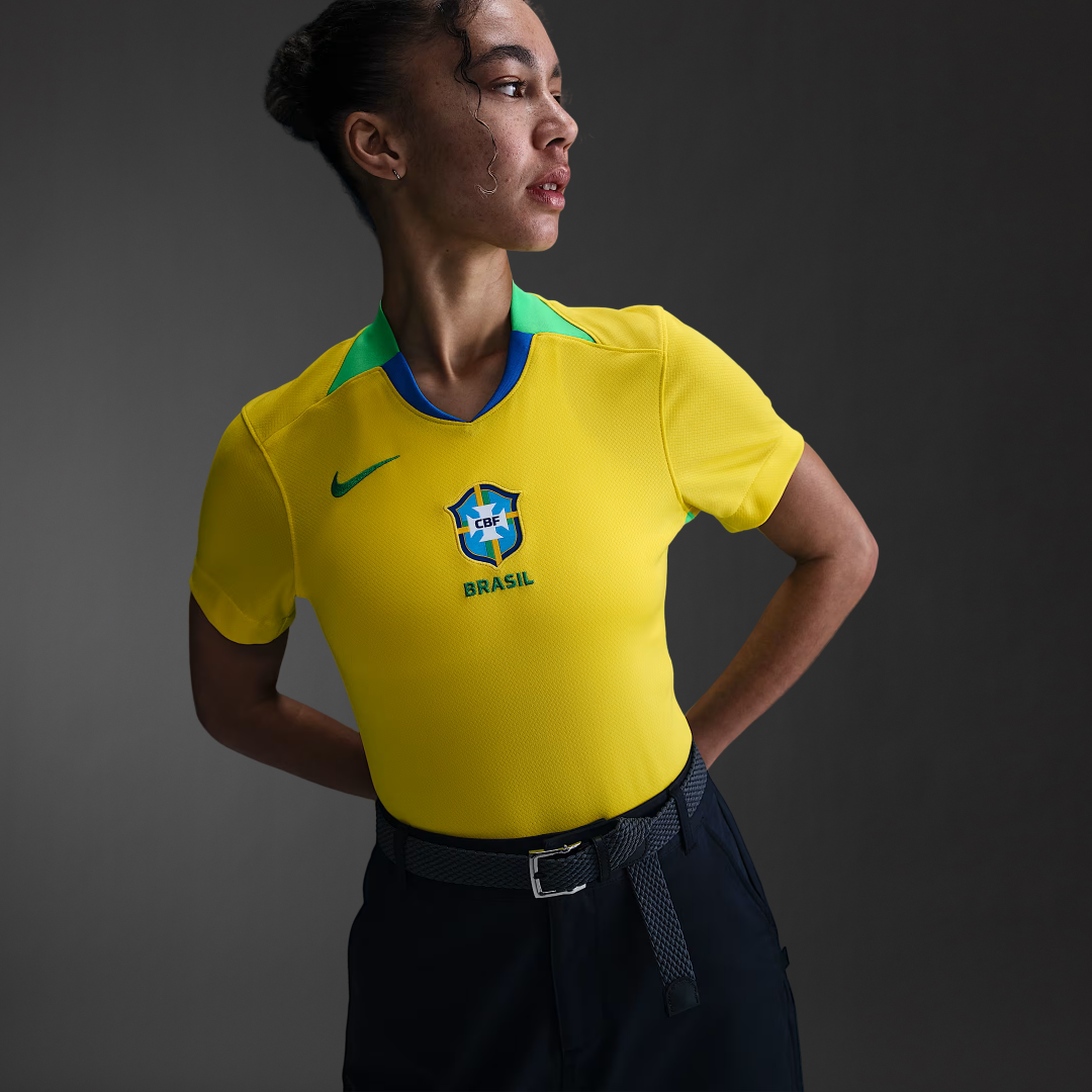 Brazil 2025 Stadium Home Women's Jersey (Women's Team)