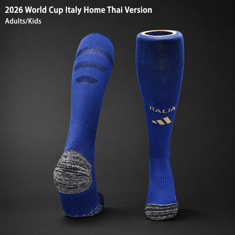 Italy 2026 World Cup Home Thai Version Adults-Kids Blue