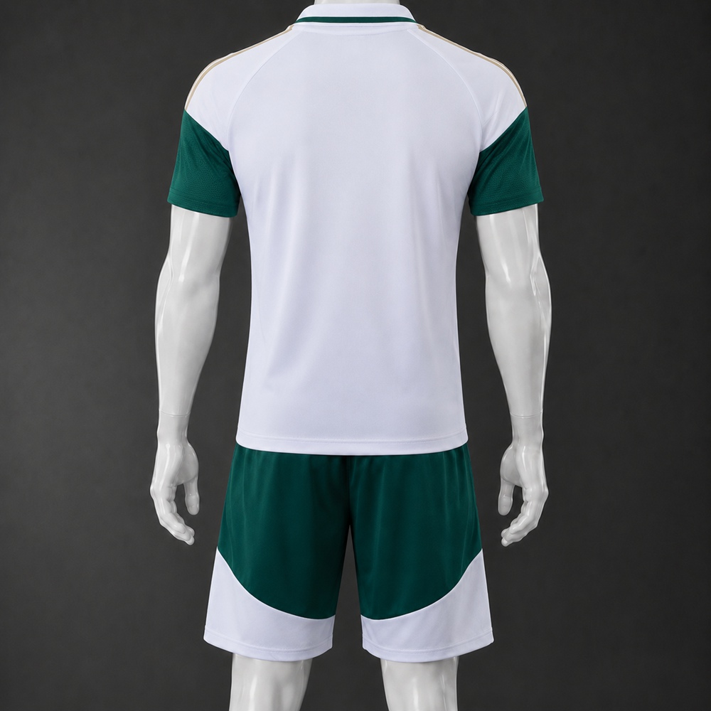 Italy 26/27 White Green Polo Short Sleeve Short Set Foto 2
