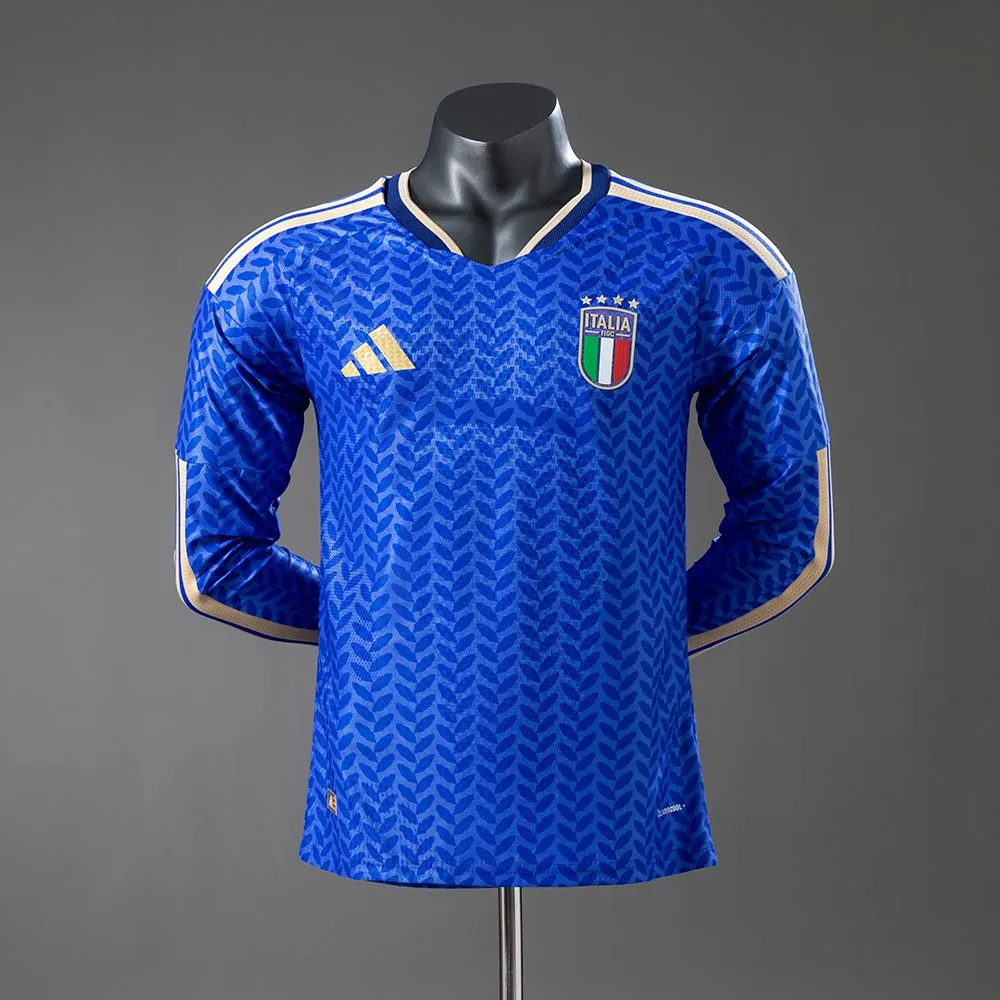 Italy 2026 Home Player Version Long Sleeve Jersey