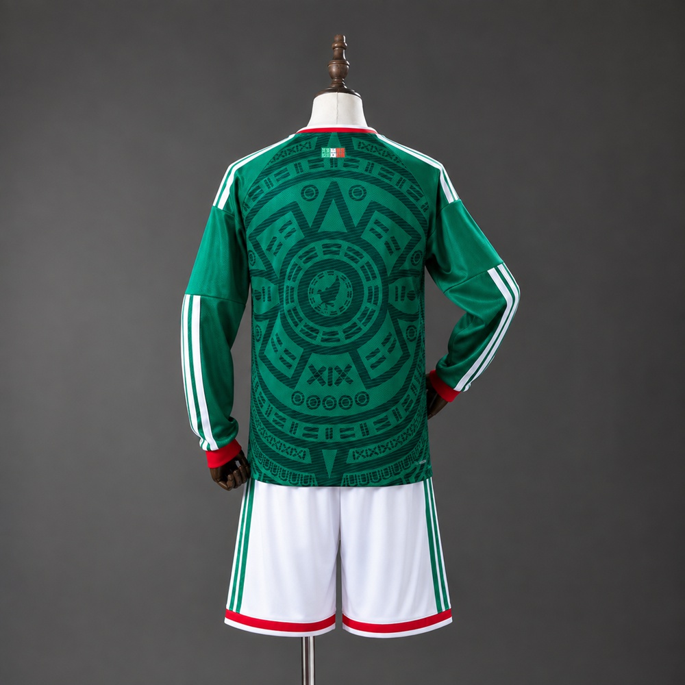 Mexico 2026 Home Long-Sleeve Kids Kit Foto 2