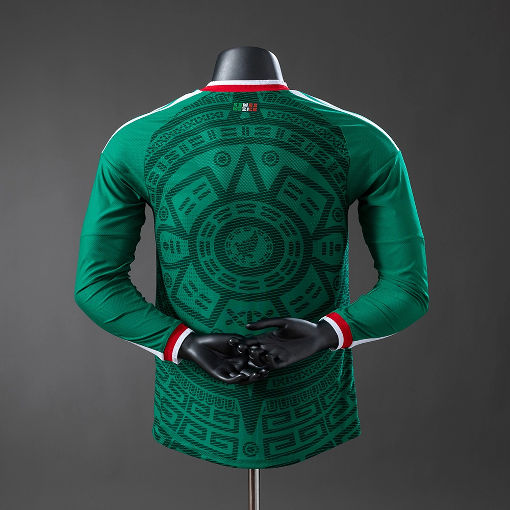 Mexico 2026 Home Long Sleeve Player Version Jersey Foto 2