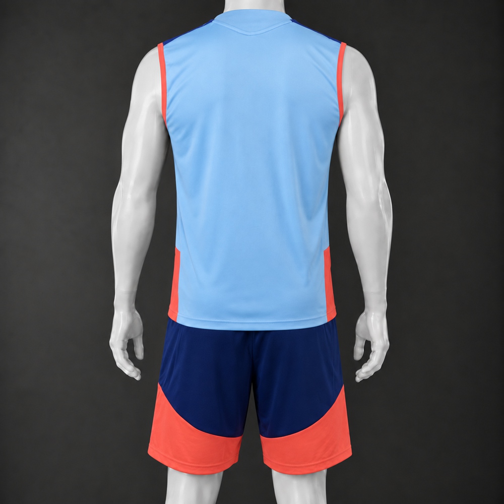 Japan 26/27 Light Blue Navy Blue Red Training Vest Set Foto 2