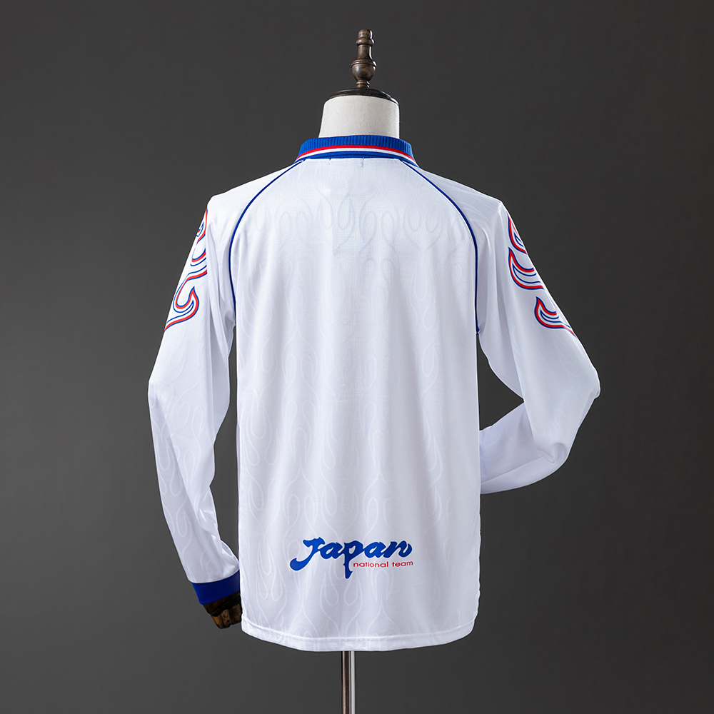 Japan 1998 Away Long Sleeve Retro Jersey Foto 2
