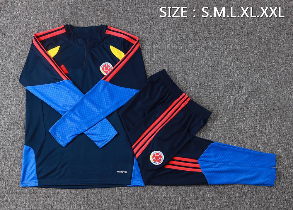 Colombia 26/27 Navy Blue Half Zip Tracksuit Foto 2