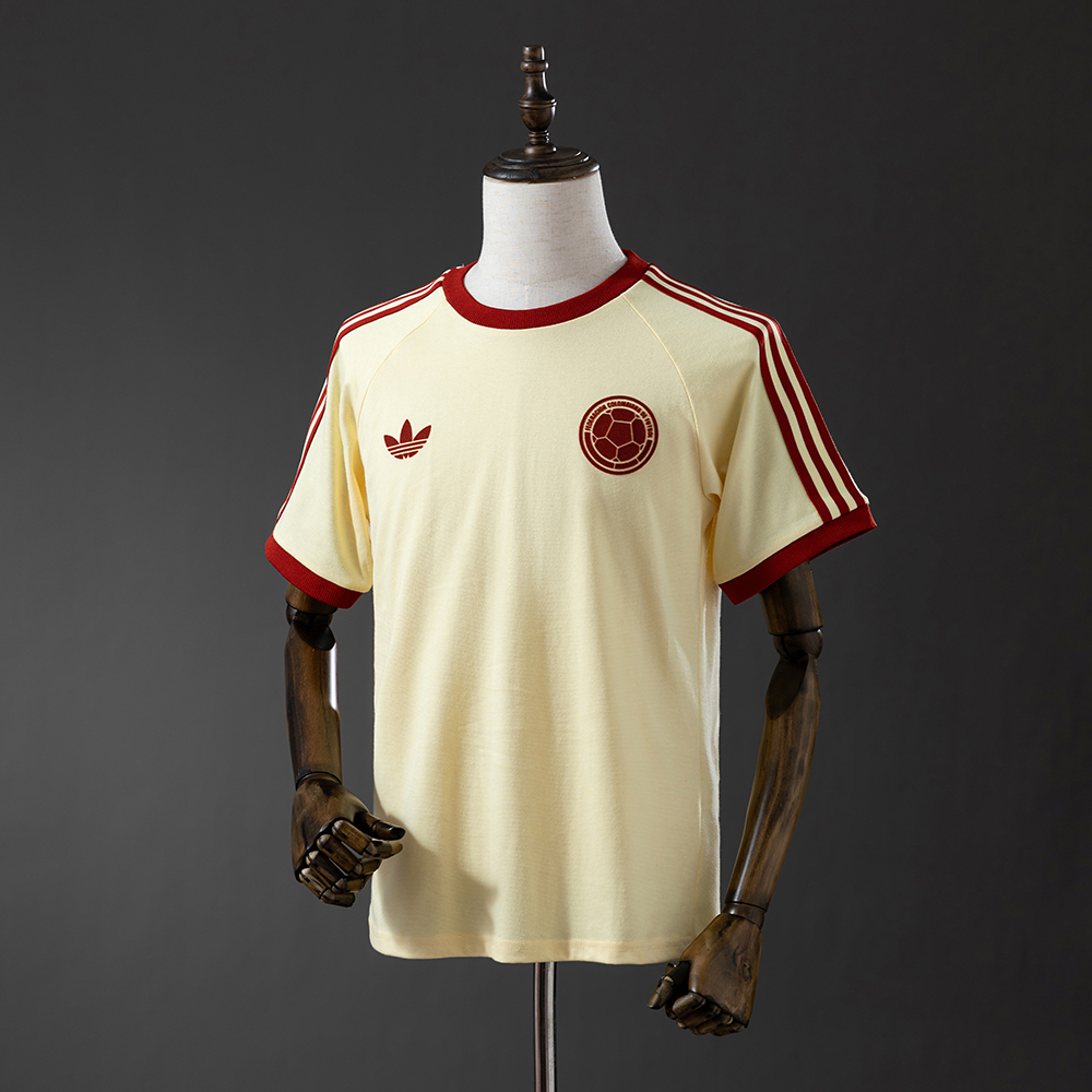 Colombian Football OG 3-Stripes Yellow T-shirt