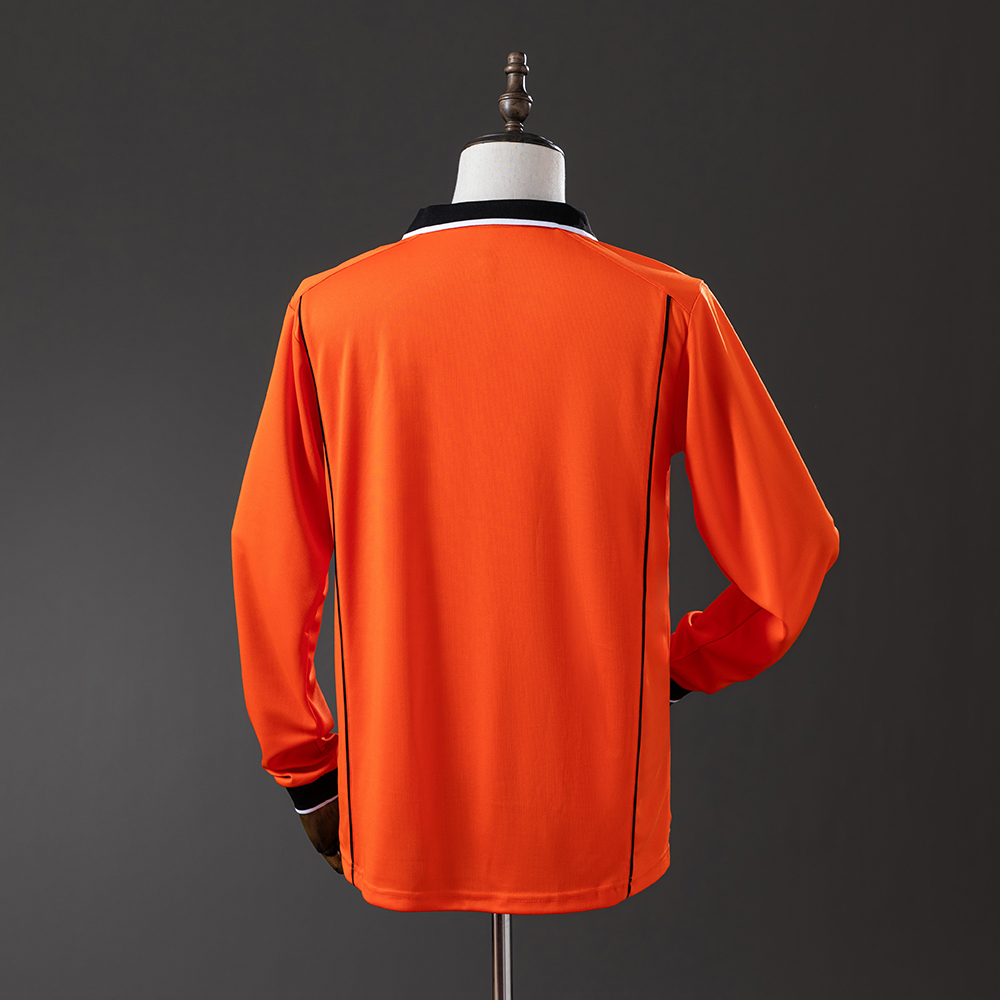 Netherlands 1998 Home Long Sleeve Retro Jersey Foto 2