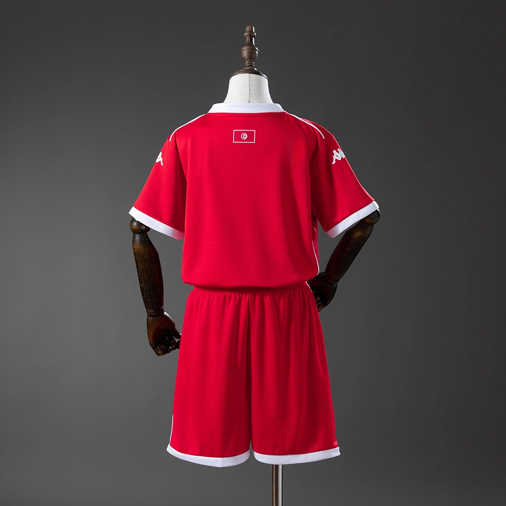 Tunisia 2025 Home Kids Kit Jersey Foto 2