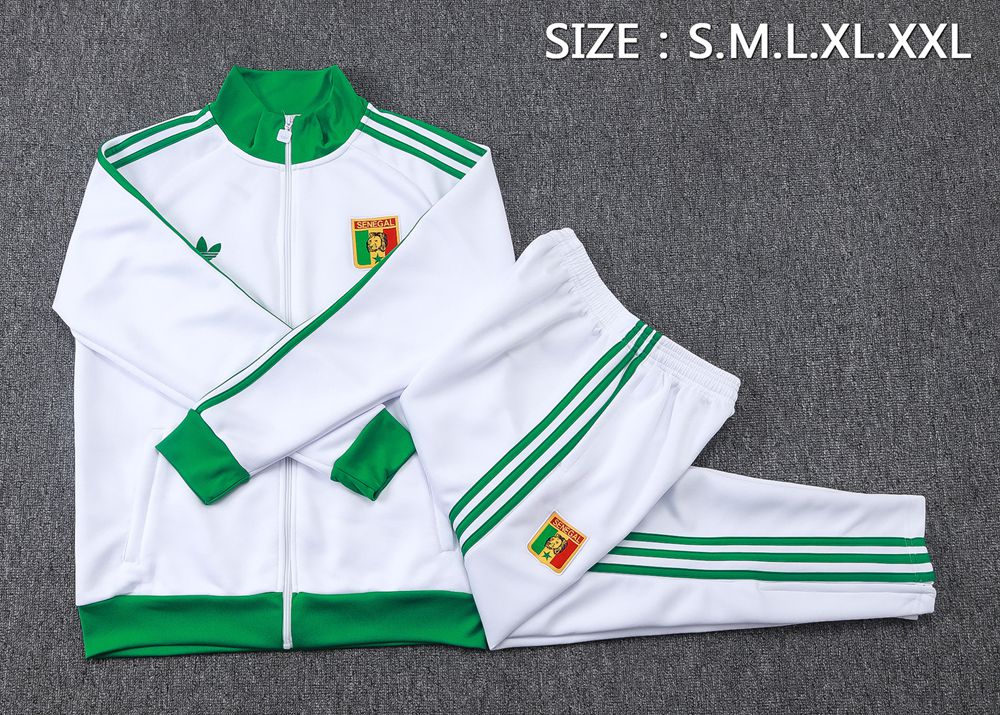 Senegal 26/27 White and Green Jacket Kit Foto 2