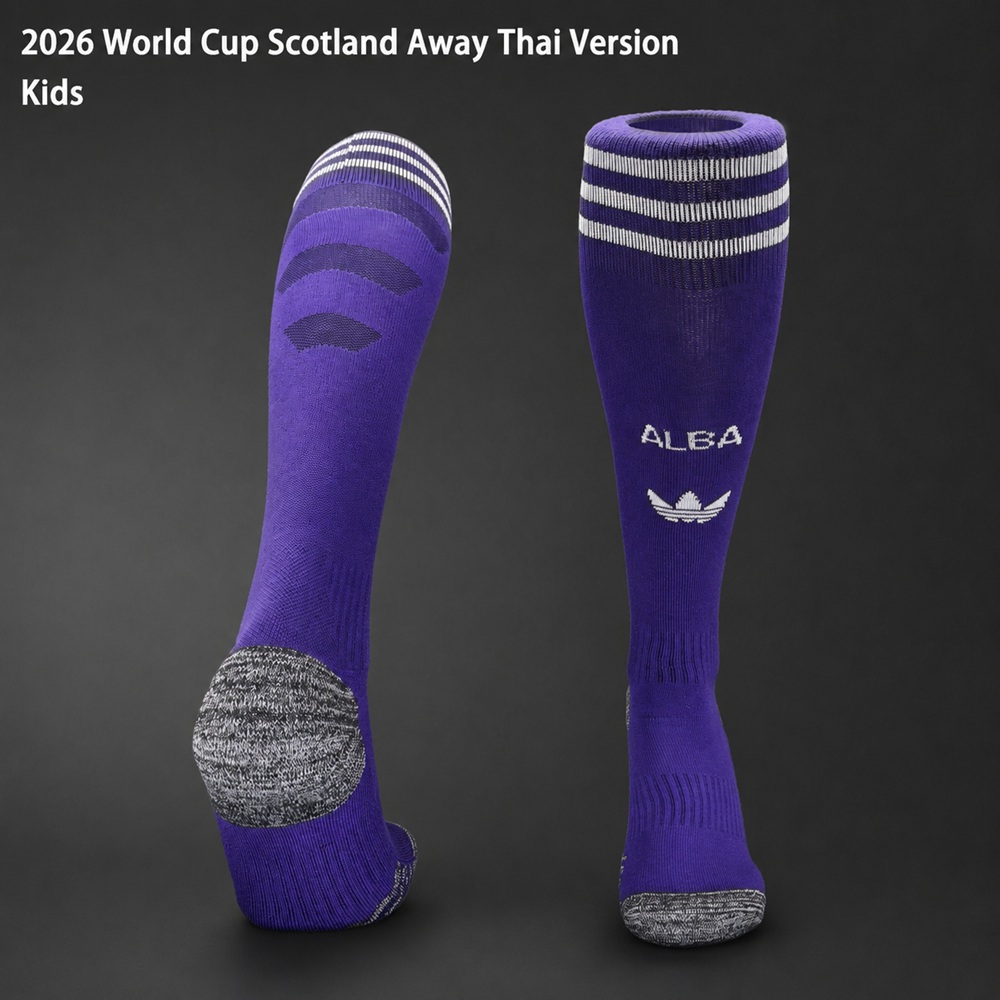 Scotland 2026 World Cup Away Thai Version Adults-Kids Purple