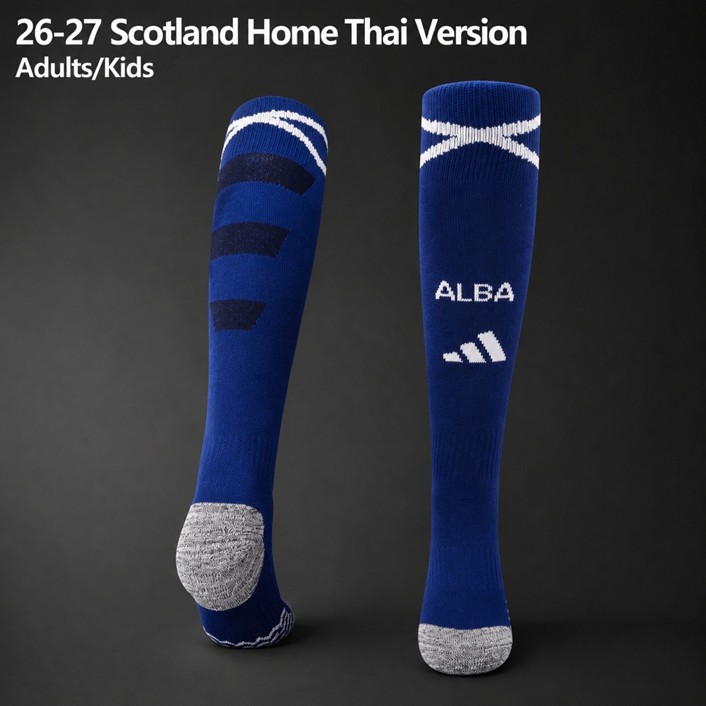 Scotland 26-27 Home Thai Version Adults-Kids Blue