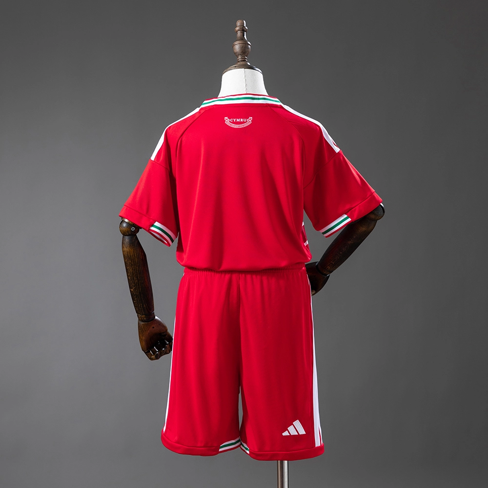 Wales 2026 Home Kids Kit Jersey Foto 2