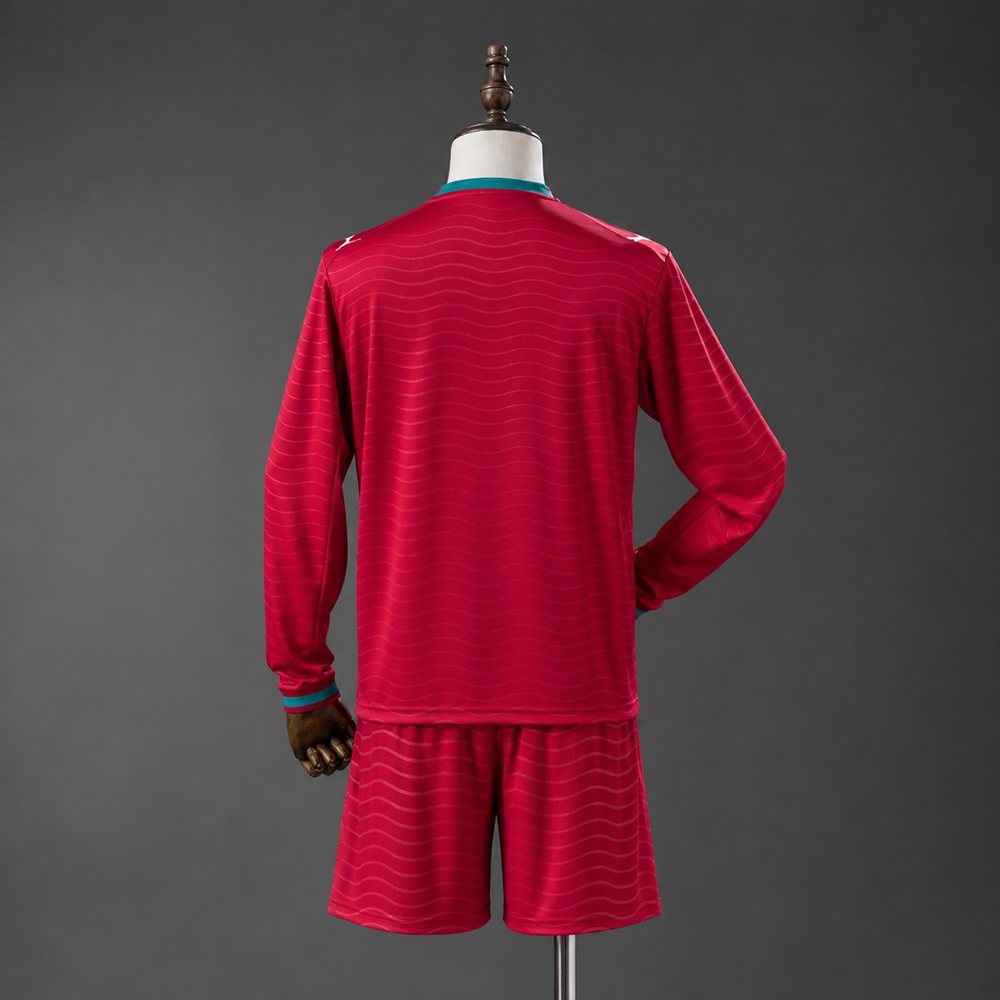 Portugal 2026 Home Long-Sleeve Kids Kit Foto 2