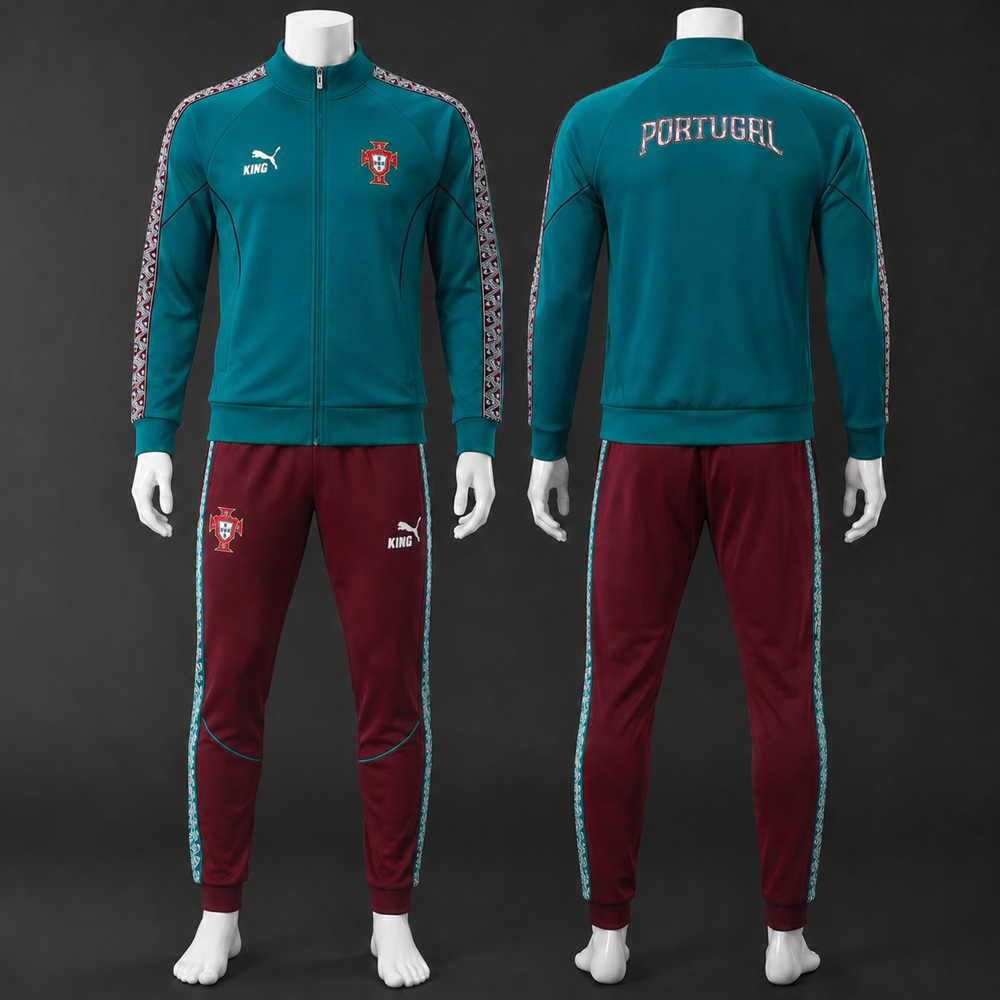 Portugal 26/27 Teal Burgundy Jacket Kit