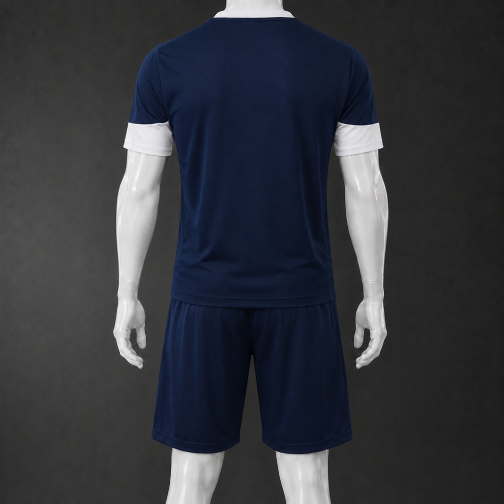 Portugal 25/26 Navy White Short Sleeve Short Set Foto 2