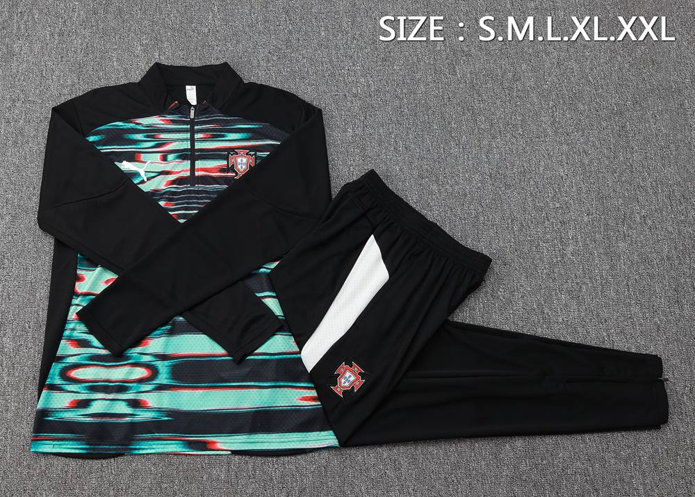 Portugal 2526 Navy Red Half Zip Tracksuit Foto 2
