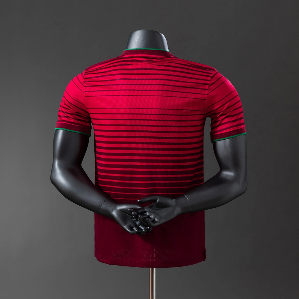 Portugal 2014 Player Version Retro Home Jersey Foto 2