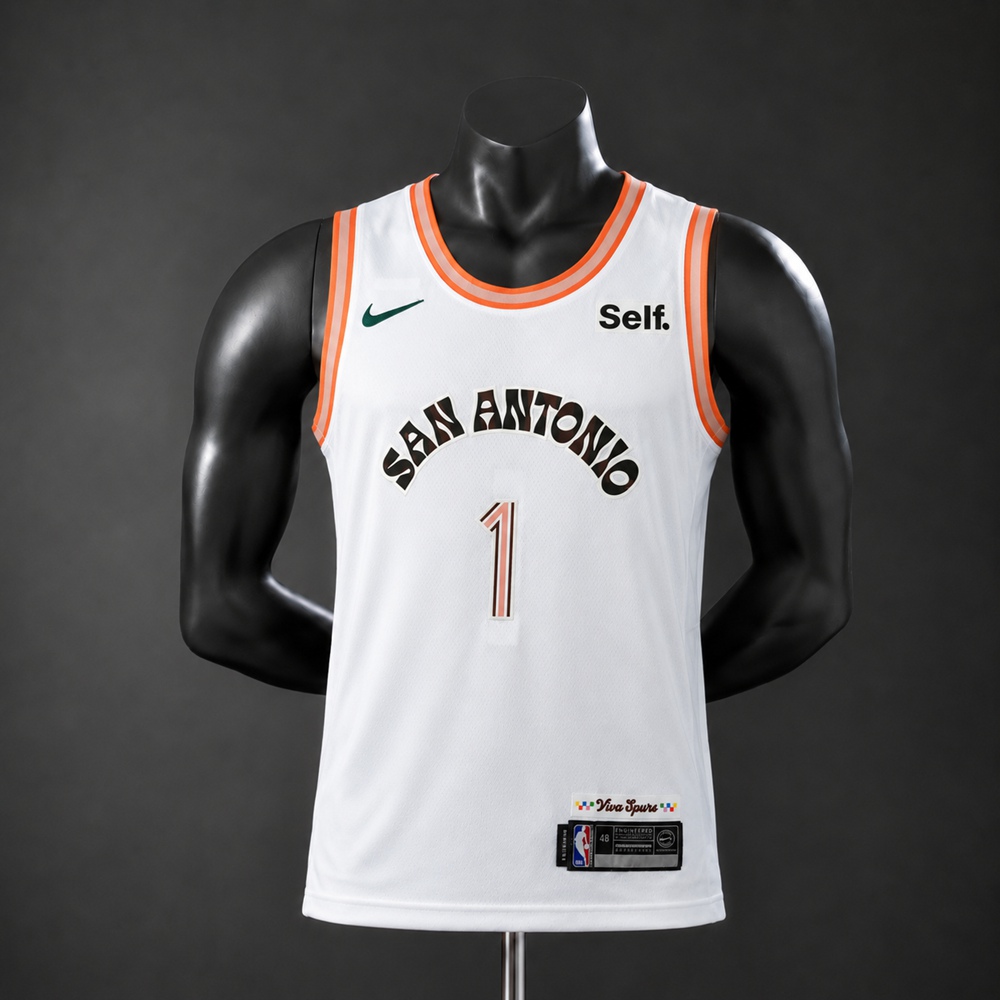 San Antonio Spurs City Edition Victor Wembanyama #1 NBA Jersey Embroidered Version