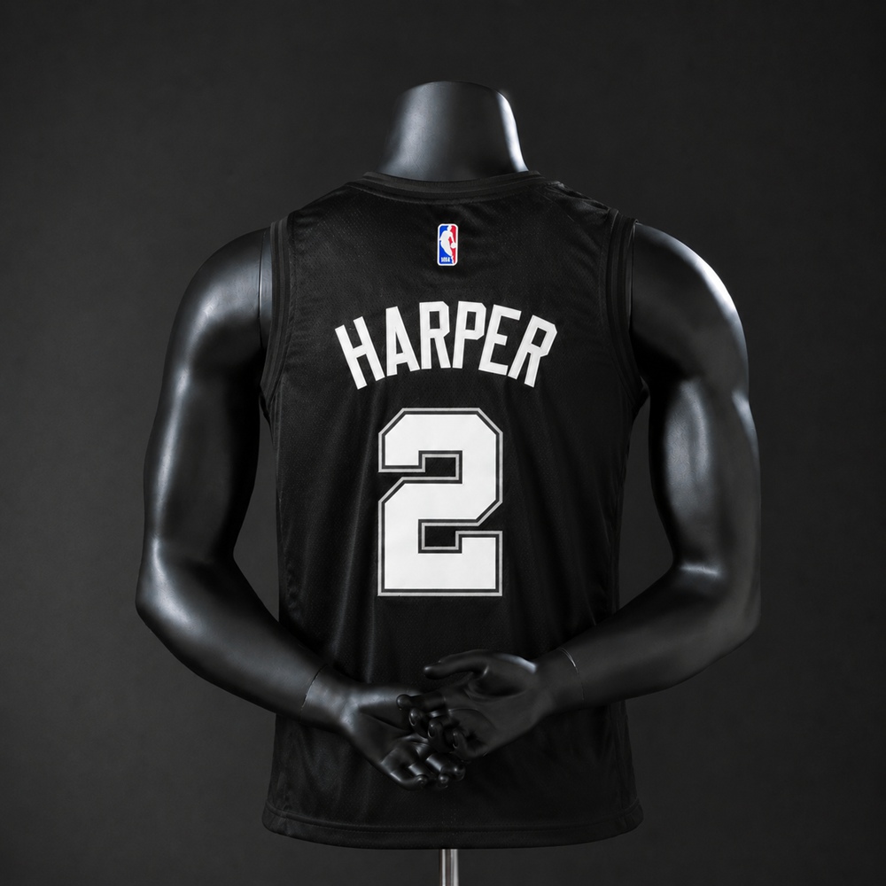San Antonio Spurs City Edition Leonard #2 NBA Jersey Embroidered Version Foto 2