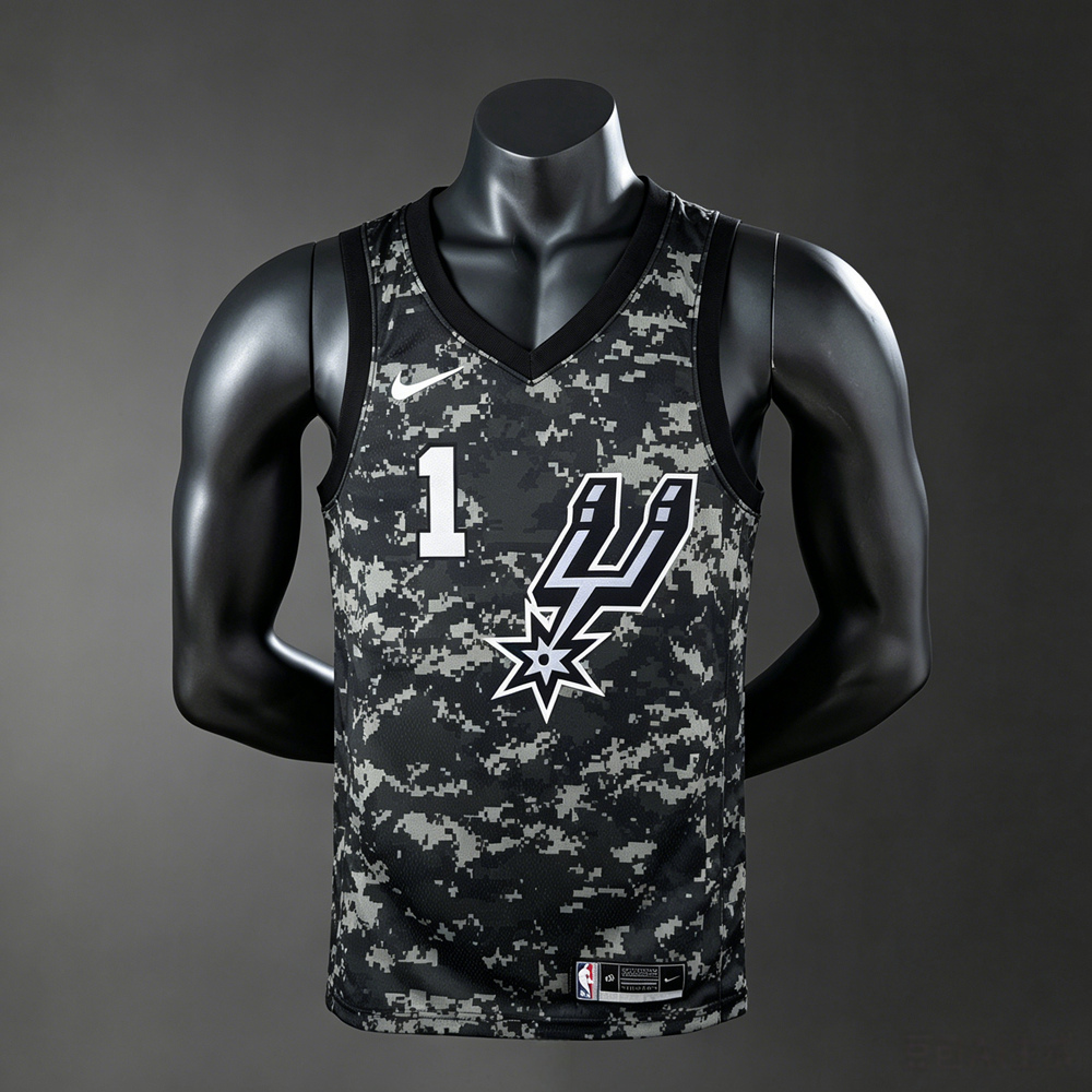 San Antonio Spurs City Edition Wembanyama #1 NBA Jersey Silk Version