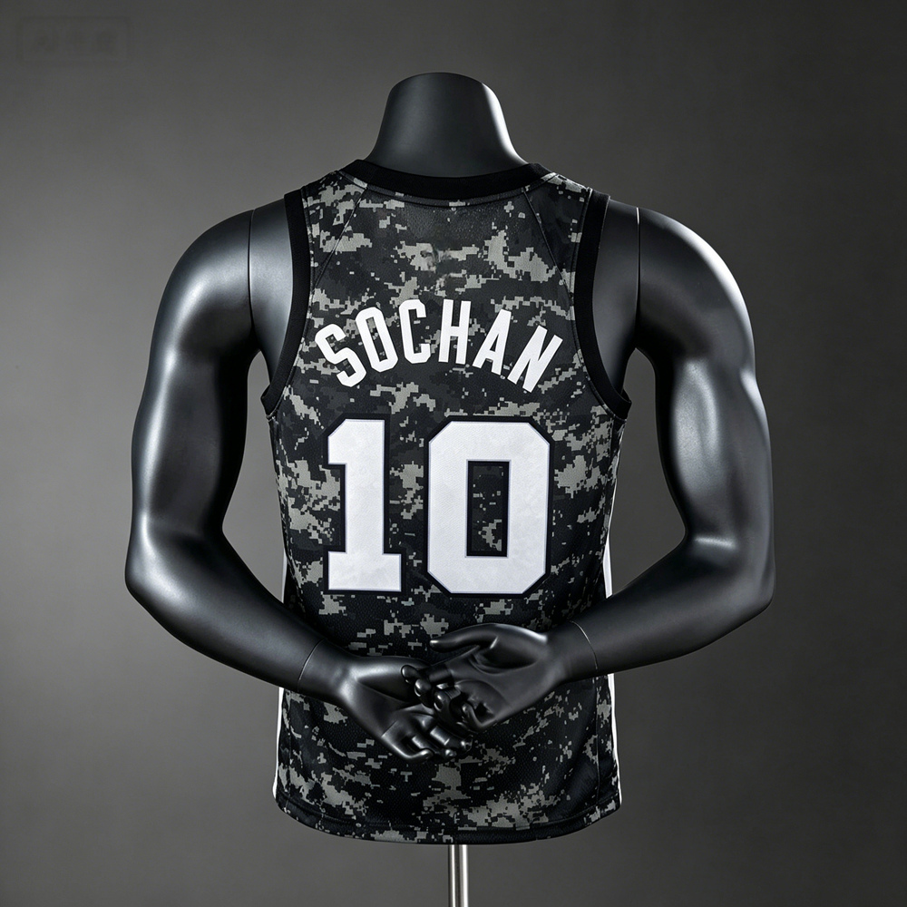 San Antonio Spurs City Edition Sochan #10 NBA Jersey Silk Version Foto 2