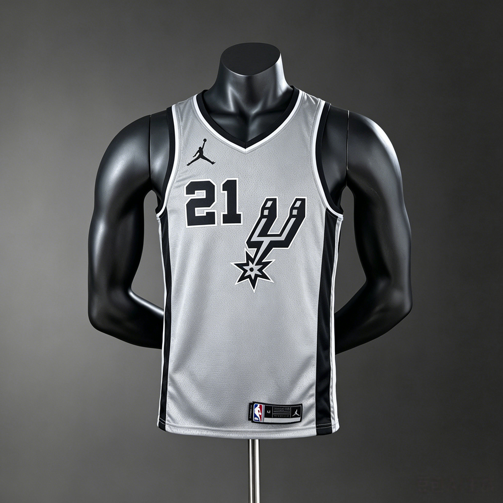 San Antonio Spurs Classic Edition Duncan #21 NBA Jersey Silk Version