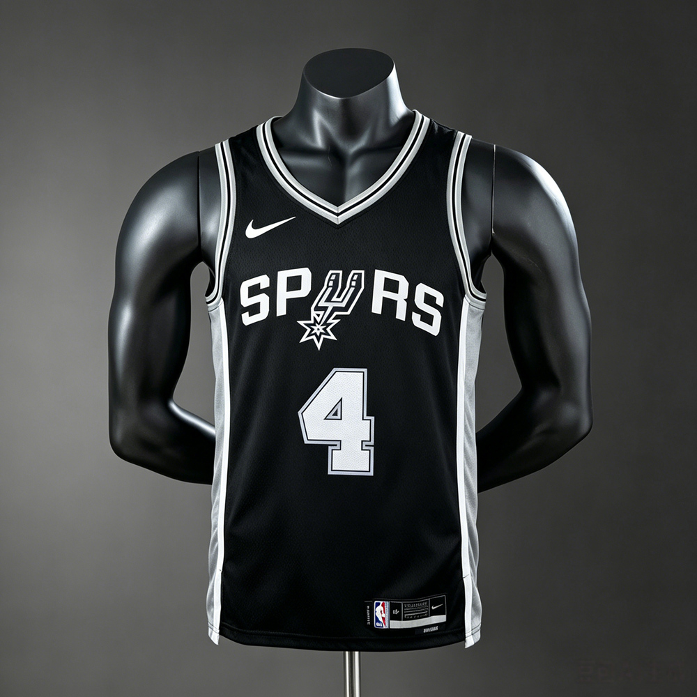 San Antonio Spurs Icon Edition Fox #4 NBA Jersey Silk Version