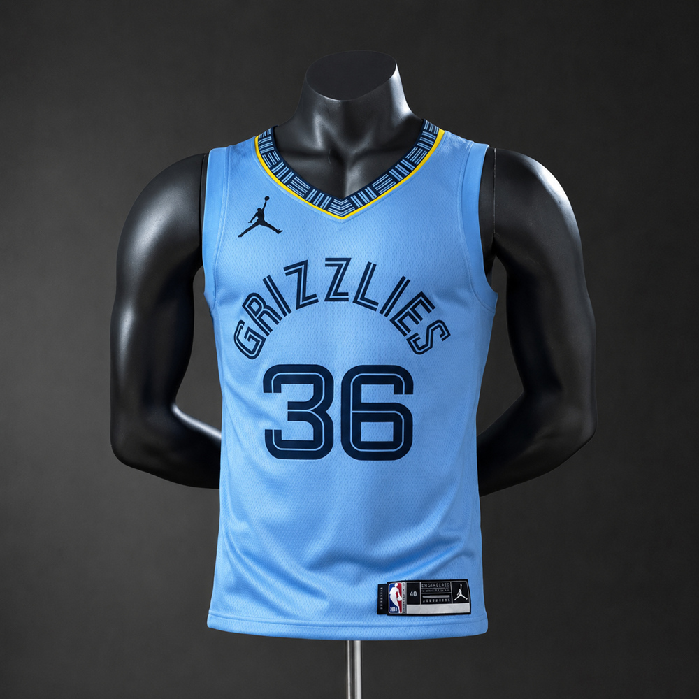 Memphis Grizzlies  City Edition Smart #36 NBA Jersey Silk Version