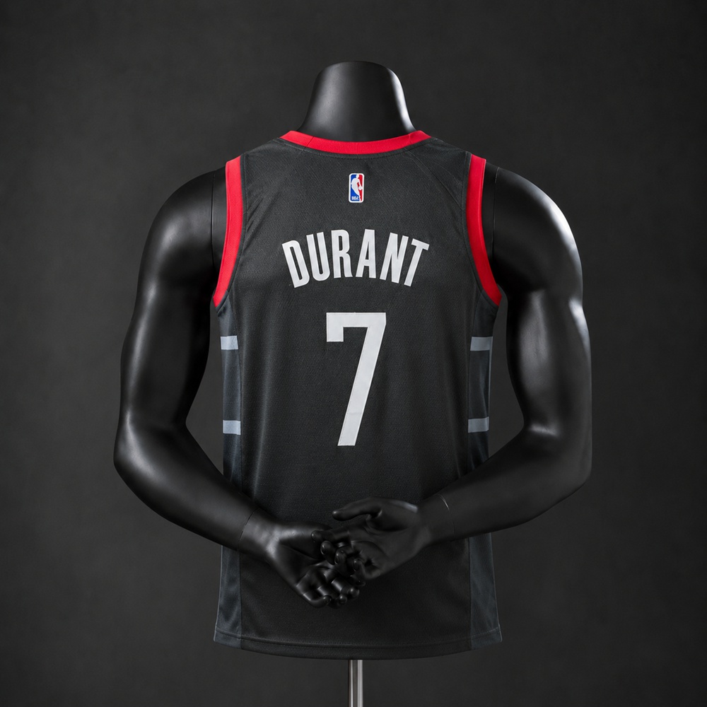 Houston Rockets City Edition Durant #7 NBA Jersey Embroidered Version Foto 2