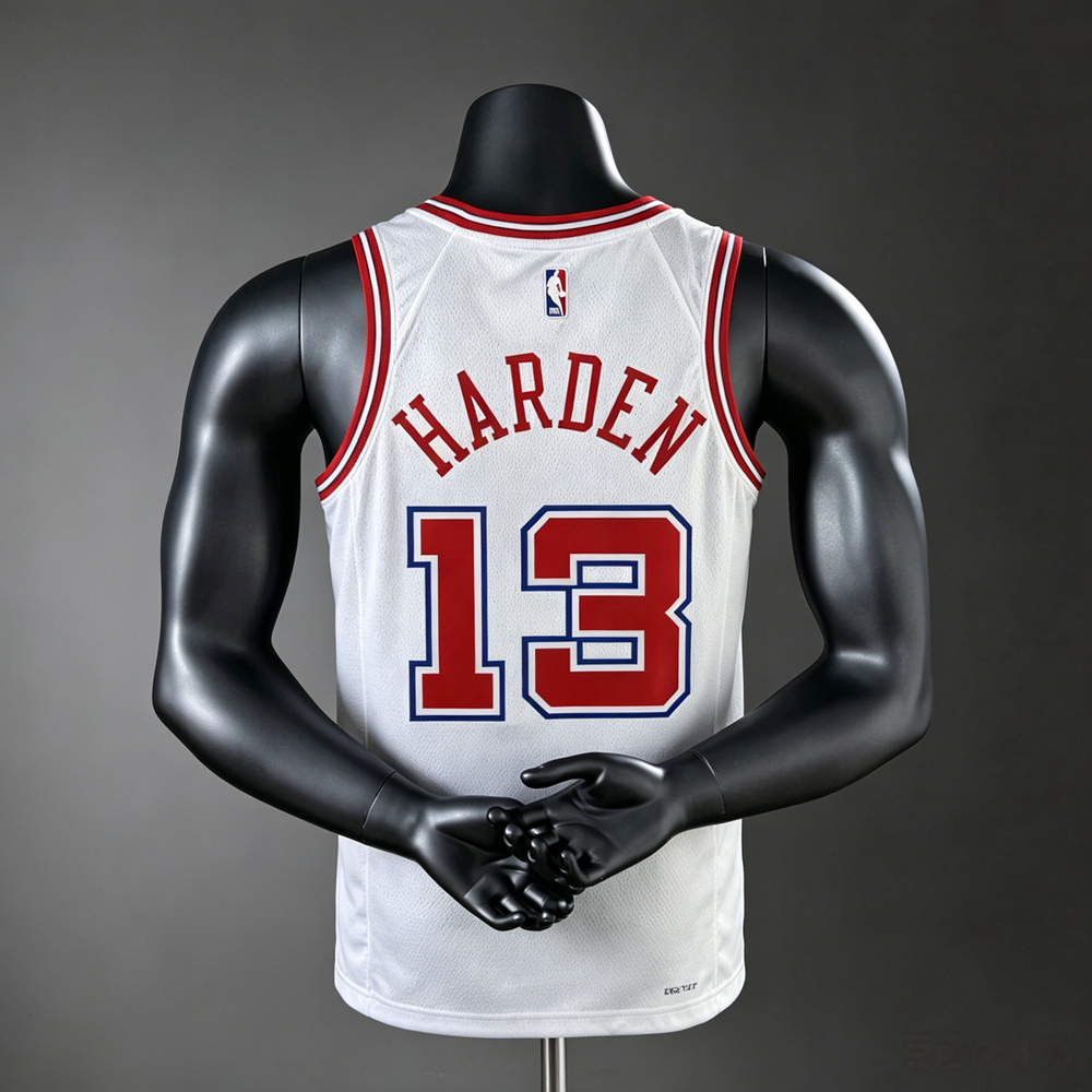 Houston Rockets Classic Edition Harden #13 NBA Jersey Silk Version Foto 2