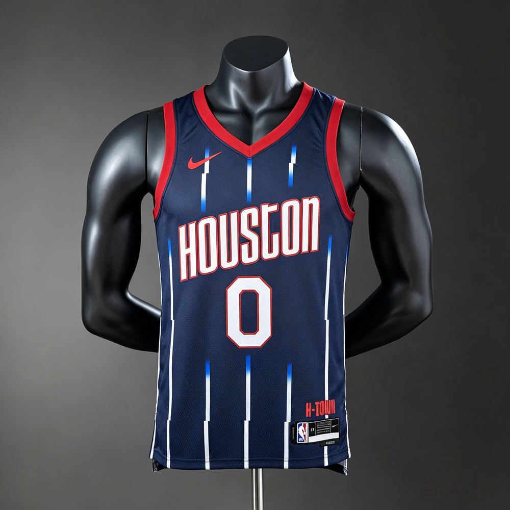 Houston Rockets City Edition Westbrook #0 NBA Jersey Silk Version