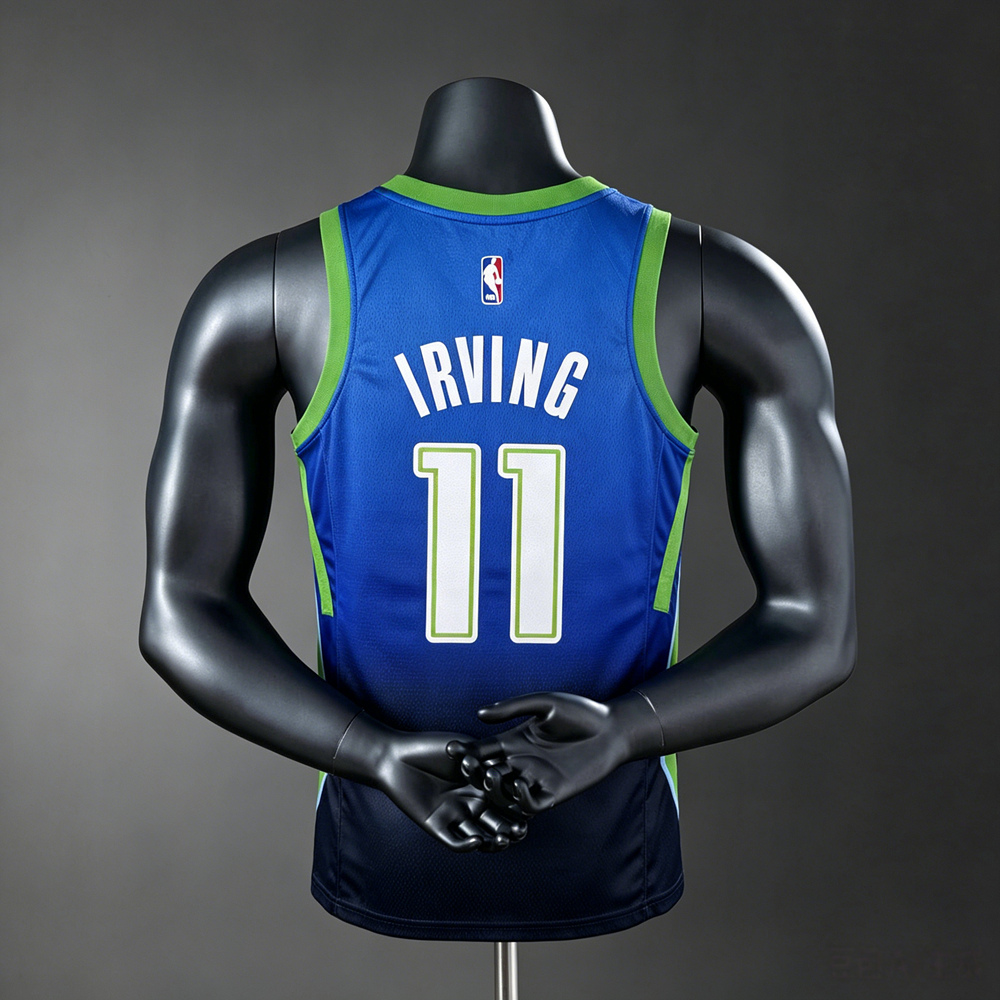 Dallas Mavericks Icon Edition Irving #11 NBA Jersey Silk Version Foto 2