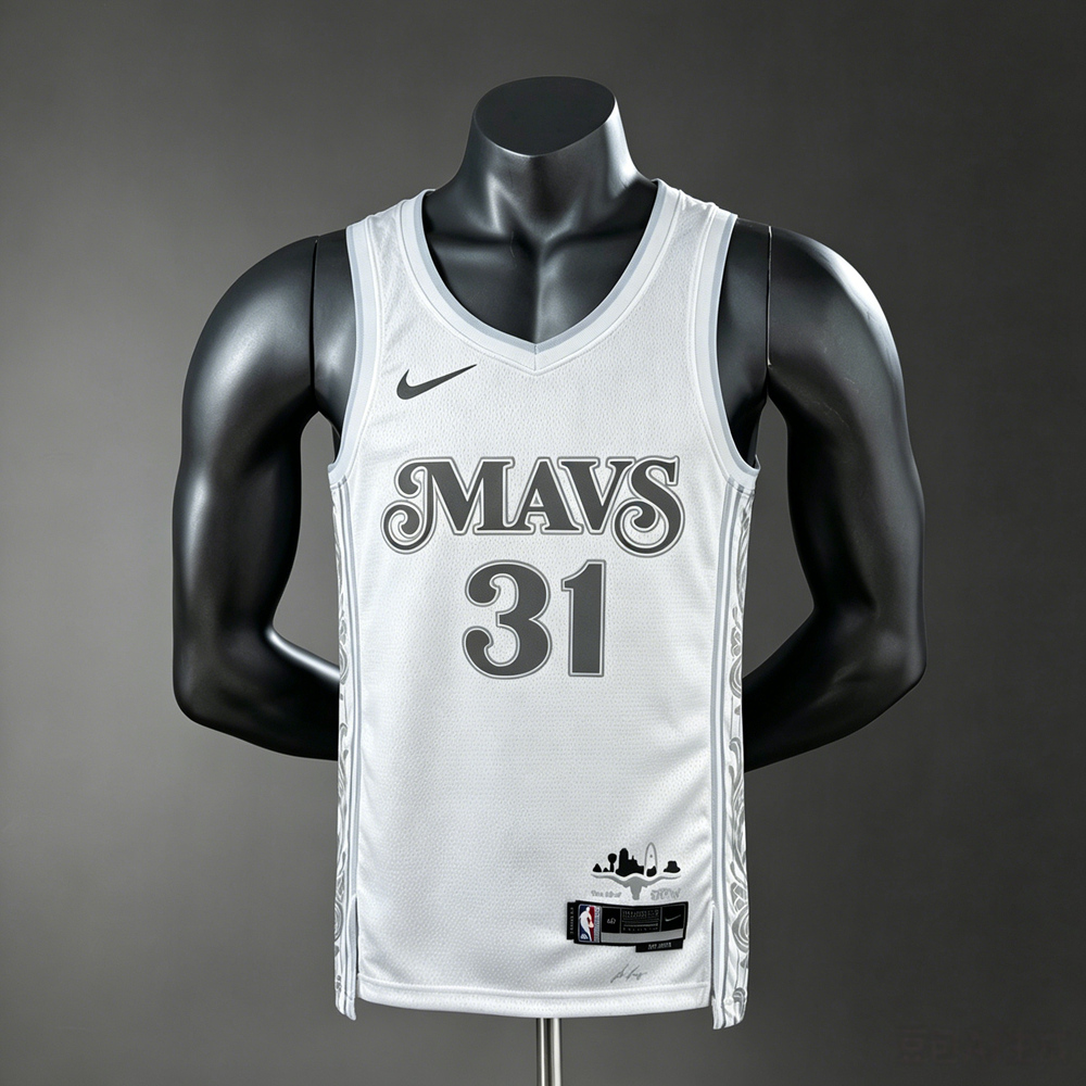 Dallas Mavericks City Edition Thompson #31 NBA Jersey Silk Version