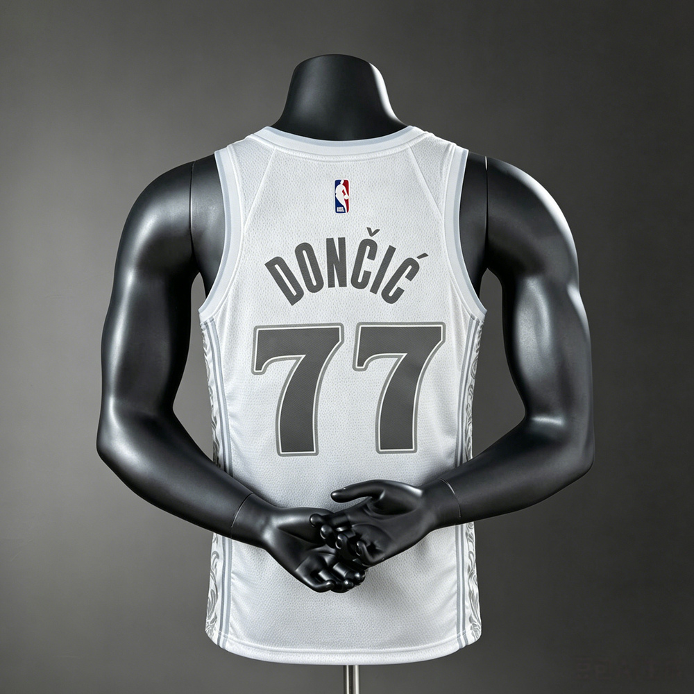 Dallas Mavericks City Edition Doncic #77 NBA Jersey Silk Version Foto 2