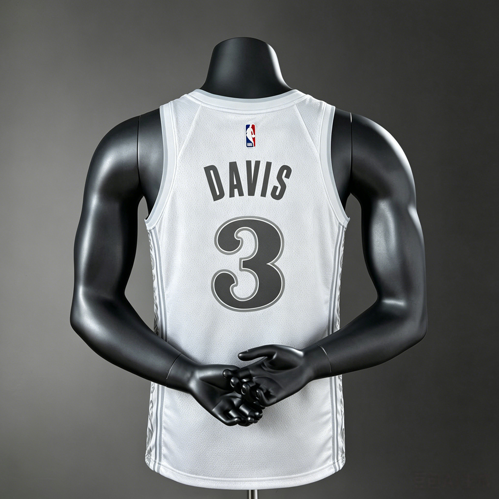 Dallas Mavericks City Edition Davis #3 NBA Jersey Silk Version Foto 2