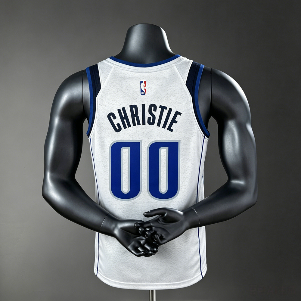 Dallas Mavericks Icon Edition Christie #00 NBA Jersey Silk Version Foto 2