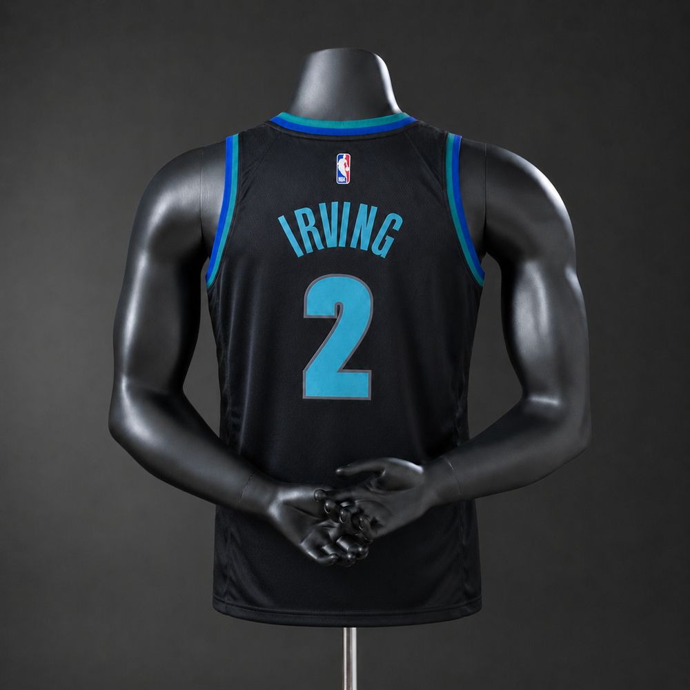 Dallas Mavericks City Edition Irving #2 NBA Jersey Silk Version Foto 2