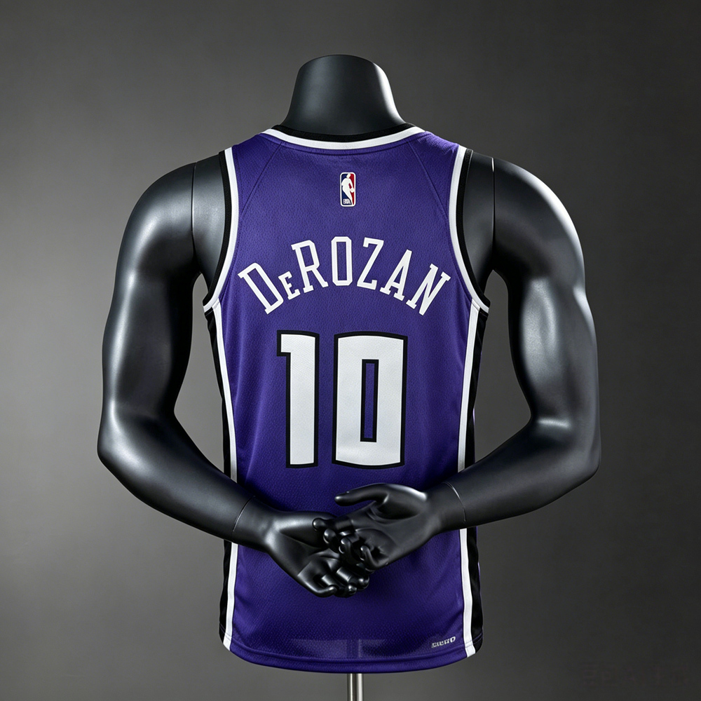Sacramento Kings Icon Edition DeRozan #10 NBA Jersey Silk Version Foto 2