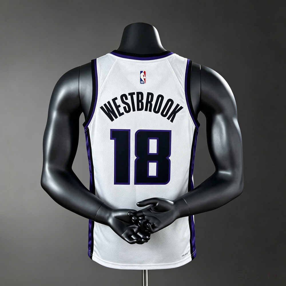 Sacramento Kings  City Edition Westbrook #18 NBA Jersey Silk Version Foto 2
