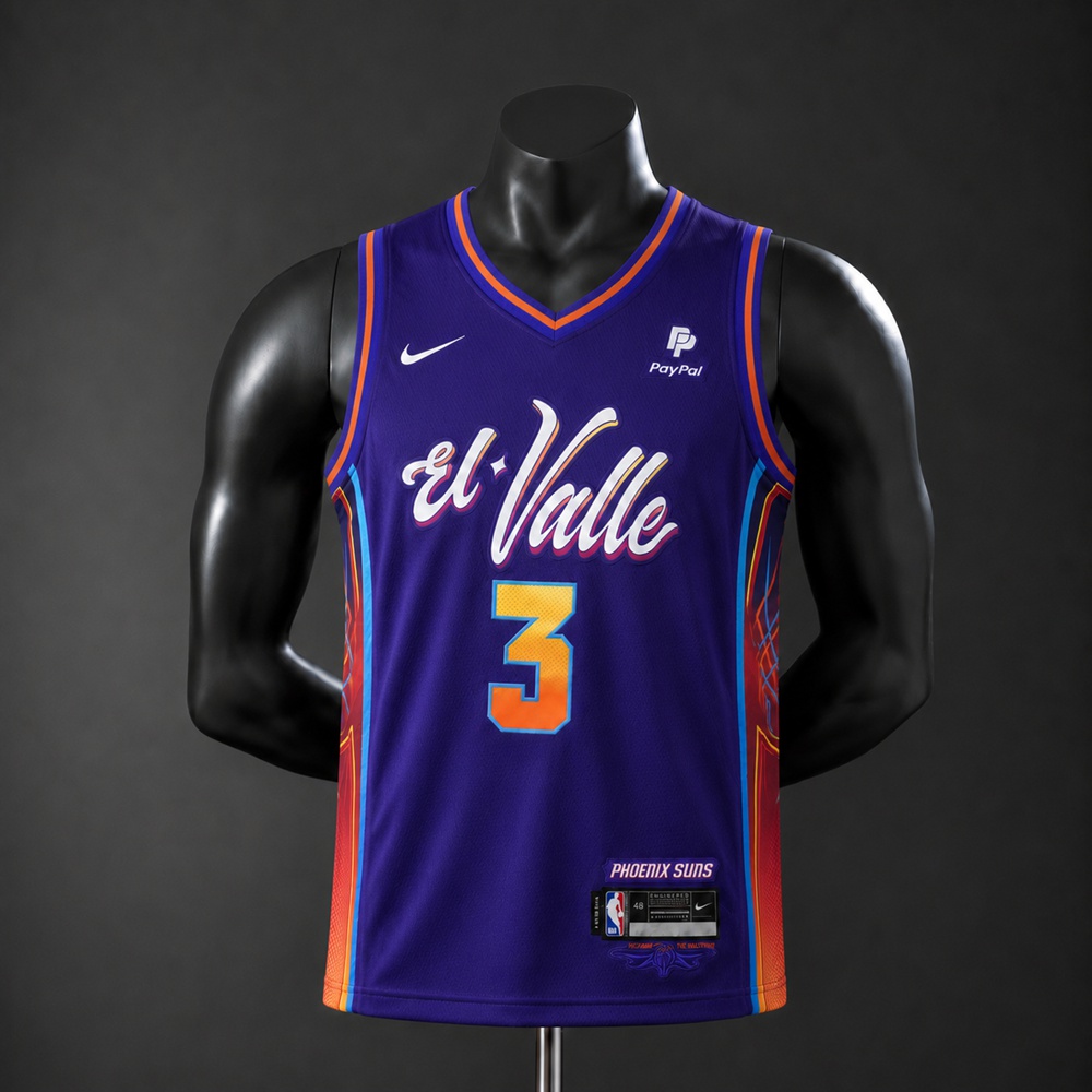 Phoenix Suns City Edition Bradley Beal #3 NBA Jersey Embroidered Version