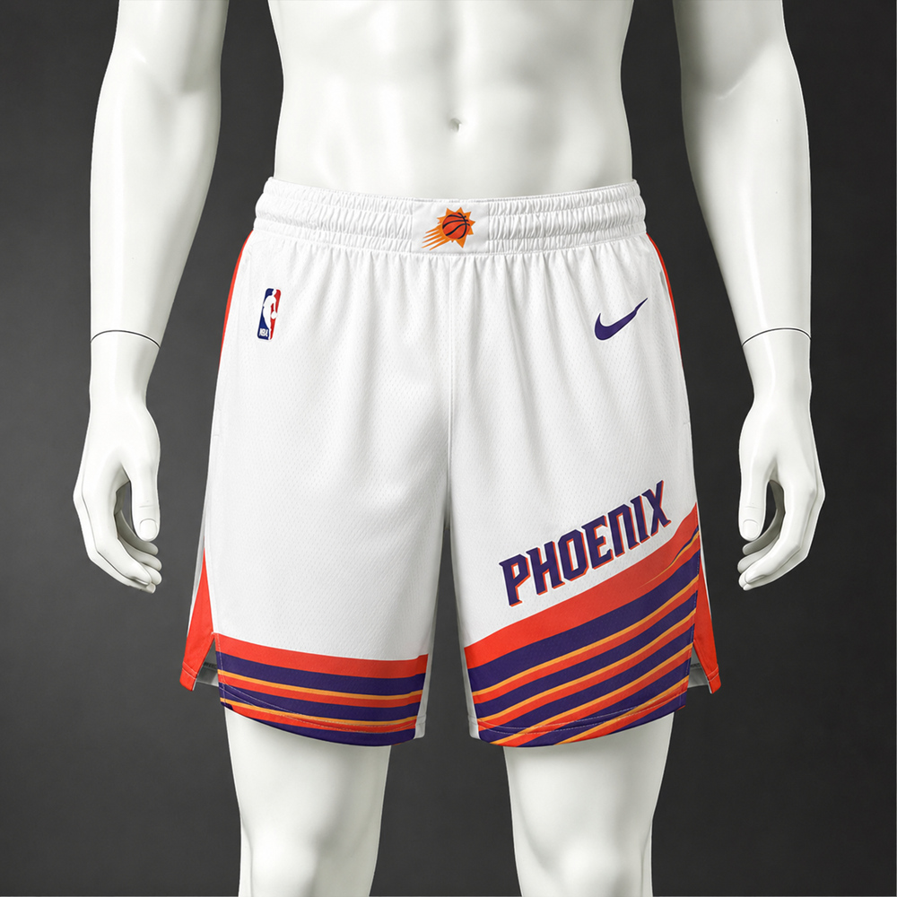 Phoenix Suns City Edition Basketball NBA Shorts Silk Version