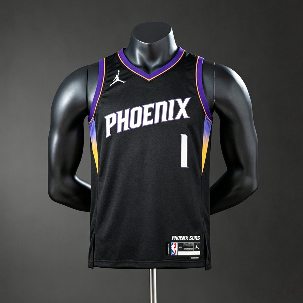 Phoenix Suns Statement Edition Booker #1 NBA Jersey Silk Version