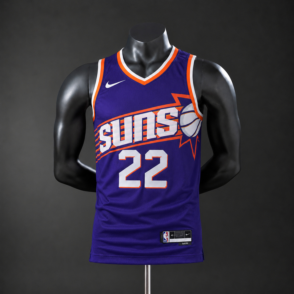 Phoenix Suns Icon Edition Ayton #22 NBA Jersey Silk Version