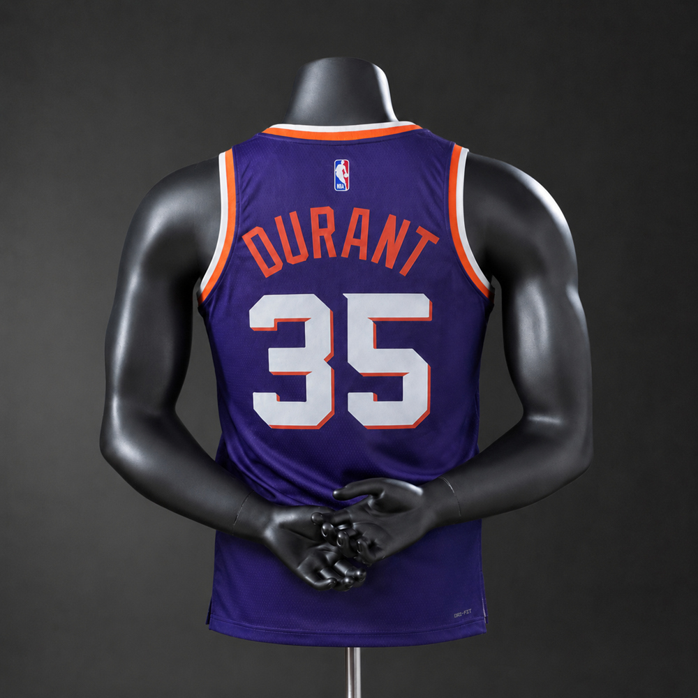 Phoenix Suns Icon Edition Durant #35 NBA Jersey Silk Version Foto 2