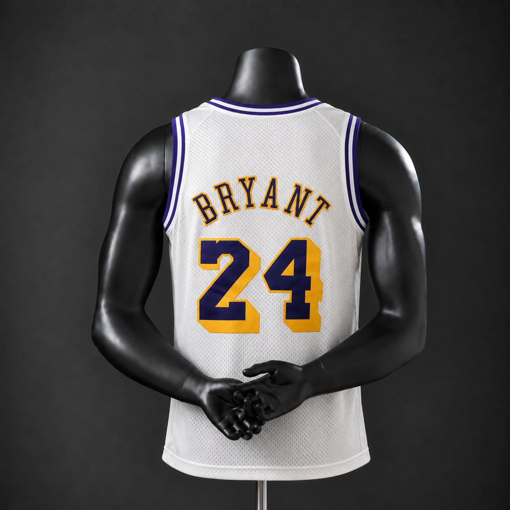 Los Angeles Lakers Hardwood Classics Bryant #24 NBA Jersey Embroidered Version Foto 2