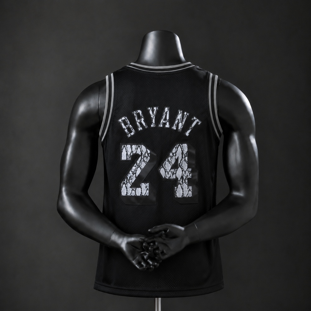 Los Angeles Lakers Hardwood Classics Kobe Bryant #24 NBA Jersey Embroidered Version Foto 2