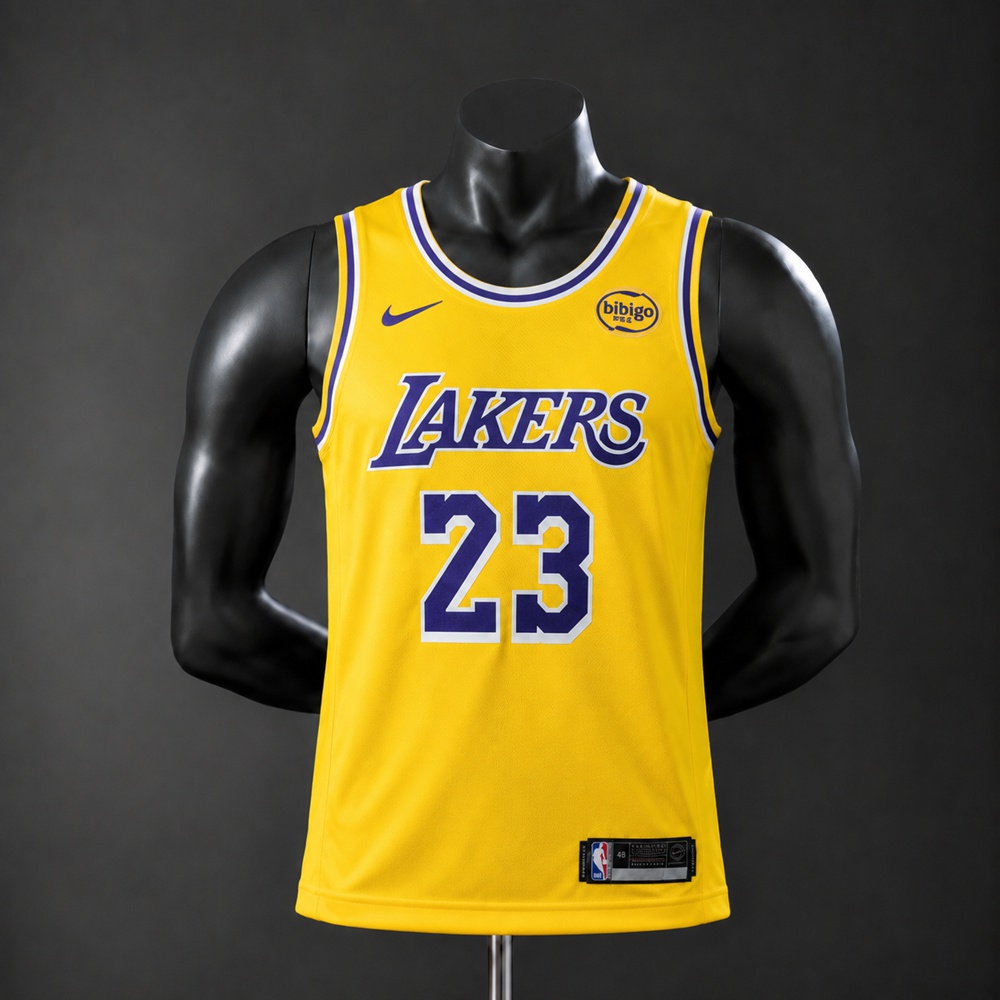 Los Angeles Lakers Icon Edition James #23 NBA Jersey Embroidered Version